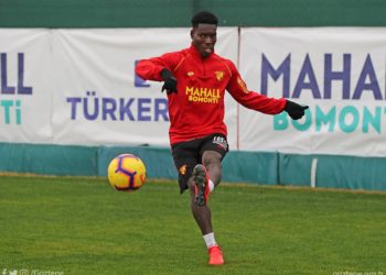 PHOTOS: Lumor Agbenyenu trains with new club Göztepe SK