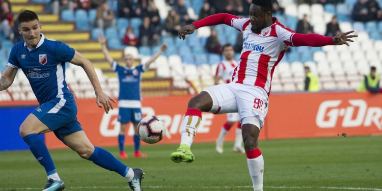Video: Boakye-Yiadom nets brace as Red Star Belgrade  thrash Vojvodina