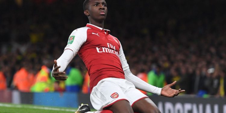 Ghana’s Eddie Nketiah scores as Arsenal U-23 team pip Tottenham in EPL 2