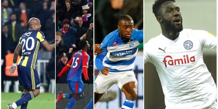 Performance Of Ghanaian Players Abroad: Andre Ayew, Schlupp & Leeroy Owusu Score Top-Flight Goals As AFCON-Bound Tekpetey Scores Eight Goal of the Season