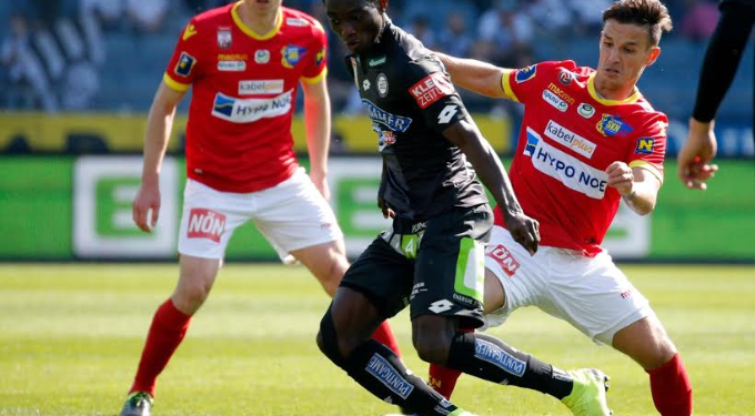 Ghana U-23 defender Gideon Mensah enjoys full throttle in Sturm Graz loss to St. Poelten