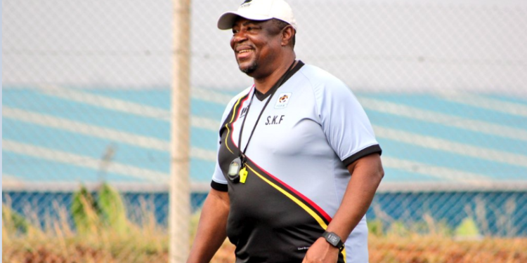 Photos: Ghanaian Coach Paa Kwesi Fabin starts work as Uganda U-17 head coach