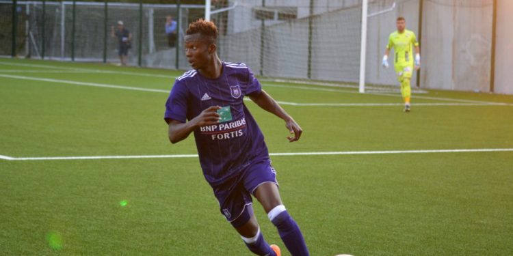 Emmanuel Adjei Sowah on target for Anderlecht U21 in Youth League