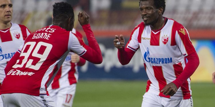 Red-hot Ghana striker Richmond Boakye-Yiadom nets Brace for Red Star Belgrade in 3-0 win over Radnicki Nis