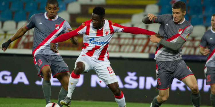 2019 Afcon-bound striker Richmond Boakye-Yiadom scores twice for Red Star Belgrade in BIG win against Proleter