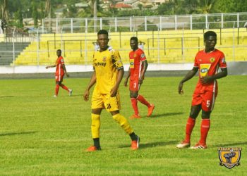 Ashgold striker Mark Akyekum dedicates derby goal against Kotoko to mum