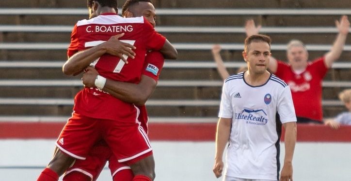 Ex- WAFA striker Charles Boateng nets four goals in Richmond Kickers BIG win