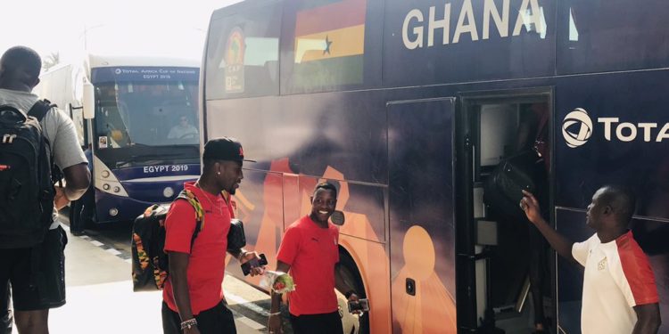 Afcon 2019: Black Stars leave  Ismailia to Suez for final group game against Guinea Bissau [+photos]