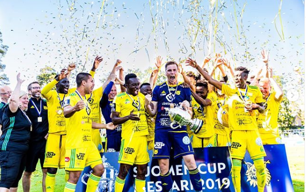 Video: Ghanaian duo Baba Mensah and David Addy win Finish Cup with Ilves