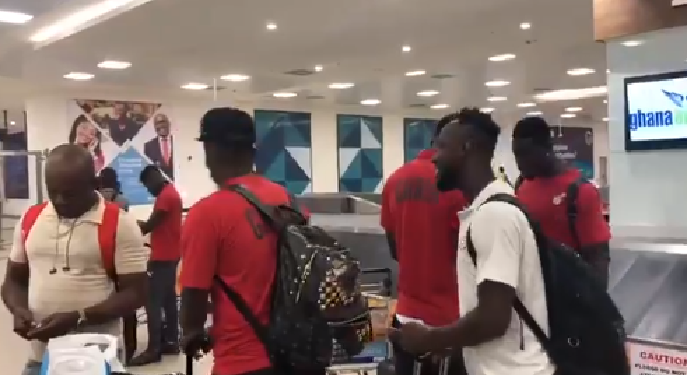 Video: Black Stars arrive in Accra after disgraceful Afcon Campaign
