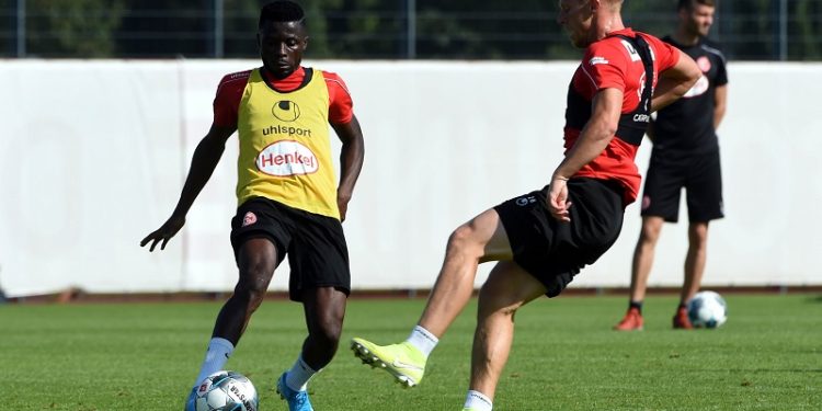 Major boost for Fortuna Düsseldorf as Nana Ampomah makes injury return to training