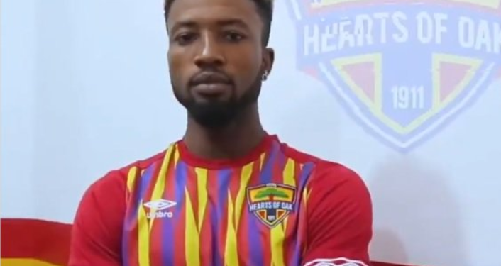 Video: Hearts of Oak unveil new signing Bernard Arthur
