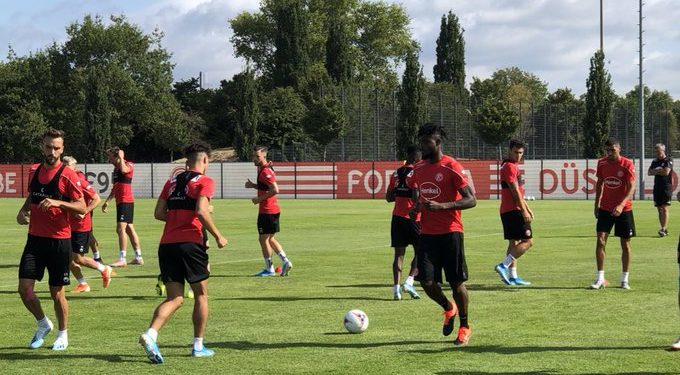 Kasim Adams hold first training with Fortuna Dussedorf