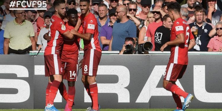 Ghanaian duo Nana Ampomah and Kelvin Ofori score for Fortuna Dussedorf in DFB CUP win