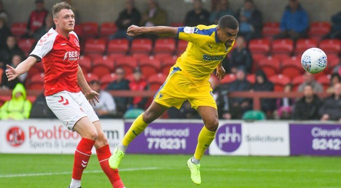 Kwesi Appiah scores in AFC Wimbledon defeat to Fleetwood Town