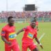 Augustine Okrah celebrates goala against Etoile Du Sahel