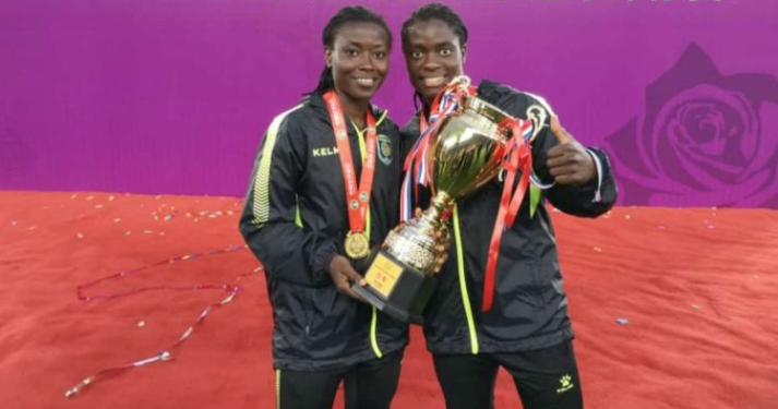 Elizabeth Addo scores twice against Guangdong Meizhou as Jiangsu Suning lift Chinese League