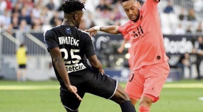 Bordeaux defender Enock Kwateng disappointed after defeat to Paris Saint-Germain