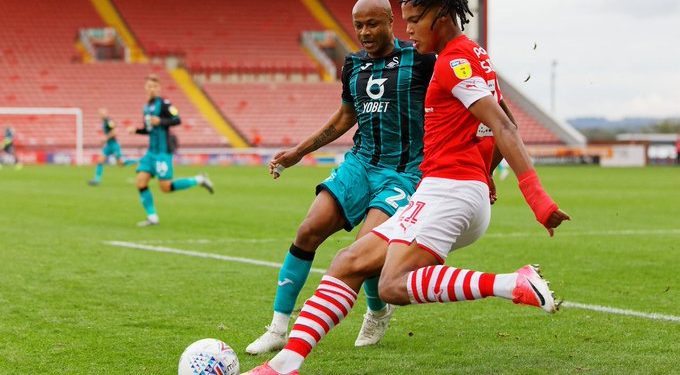 Andre Ayew scores in Swansea City draw with Barnsley