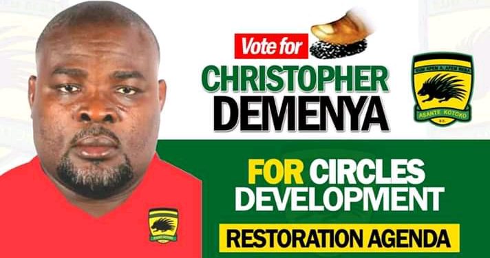 Asante Kotoko NCC Elections: Christopher Damenya chronicles 21 achievable milestone in his #RestorationAgenda manifesto