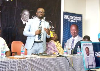 Kurt Okraku meets the press in Kumasi