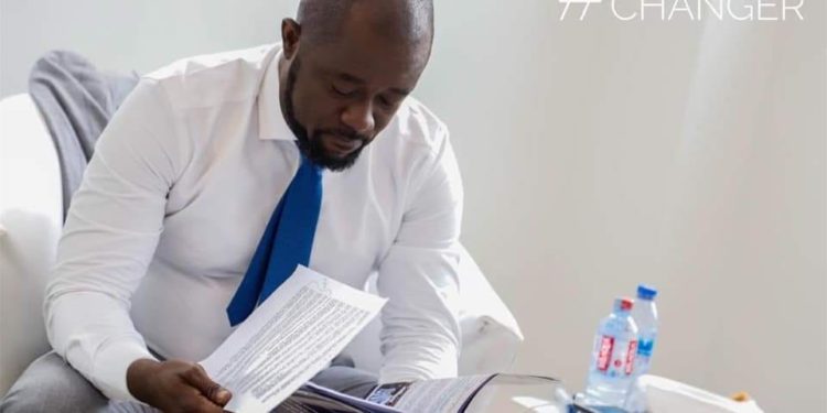 GFA President Kurt Okraku congratulates newly elected Kotoko NCC Chairman Christopher Damenya