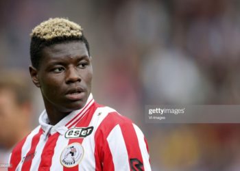 Ragnar Ache of Sparta Rotterdam during the Dutch Eredivisie match between Sparta Rotterdam and FC Twente Enschede at the Sparta stadium Het Kasteel on September 10, 2017 in Rotterdam, The Netherlands(Photo by VI Images via Getty Images)