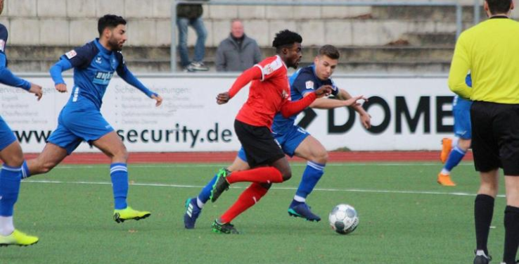 Ghanaian striker Eugene Ofosu-Ayeh scores for Kaan-Marienborn in win over Sprockhovel