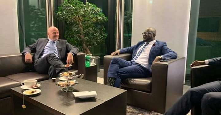 Ghana FA President Kurt Okraku holds fruitful meeting with FIFA Boss Gianni Infantino