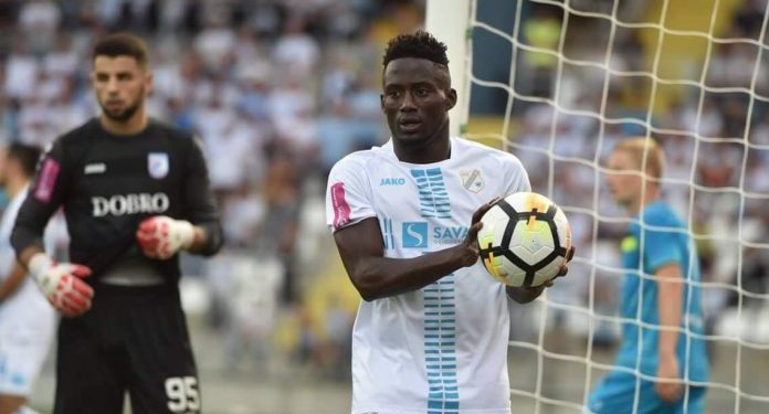 Ghanaian forward Boadu Acosty powers Rijeka to second in Croatian top-flight