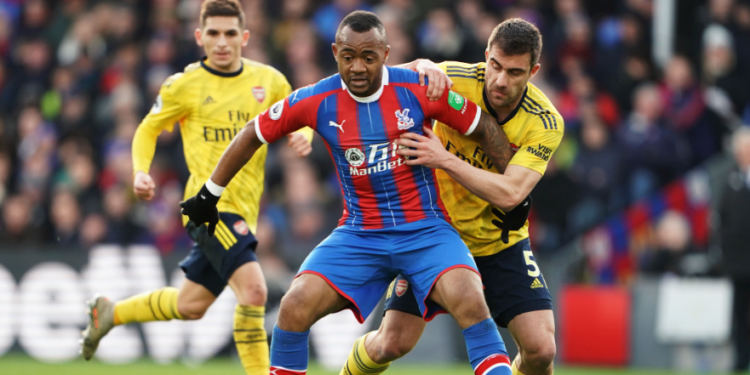 Jordan Ayew scores again against Arsenal this season to snatch a point for Crystal Palace