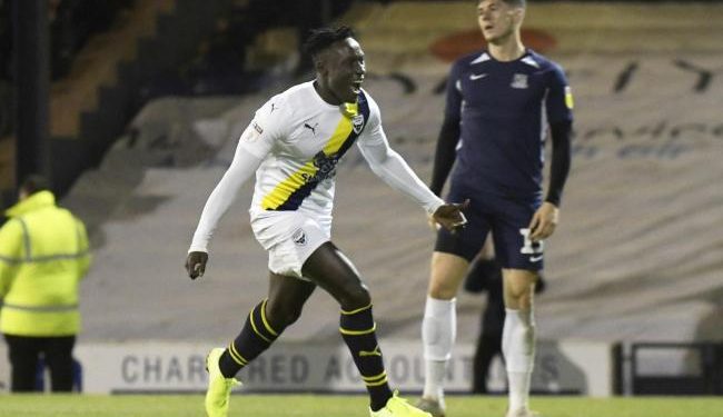 Ghanaian striker Dan Agyei on target for Oxford United