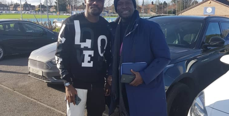 Black Stars Coach CK Akunnor Meets Leicester Defender Daniel Amartey & Manager Brendan Rodgers