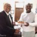 Barbados Sports Minister Pays Courtesy Call On Isaac Asiamah +[Photos]