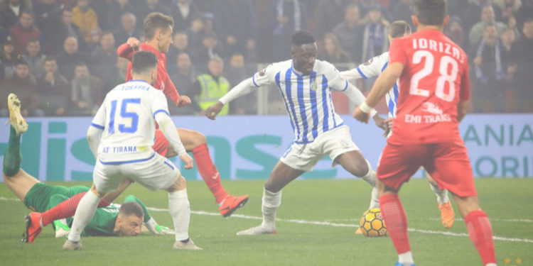 In-form Winful Cobbinah powers KF Tirana to victory in Albanian top-flight