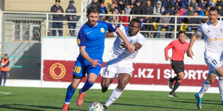 Ghanaian midfielder David Mawutor excels in FC Zhetysu away win over  Kaspyi Aktau in Kazakhstan top-flight