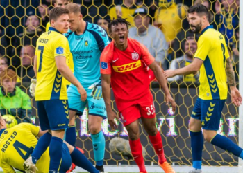 Isaac Atanga scores in Nordsjaelland draw against Brondby IF