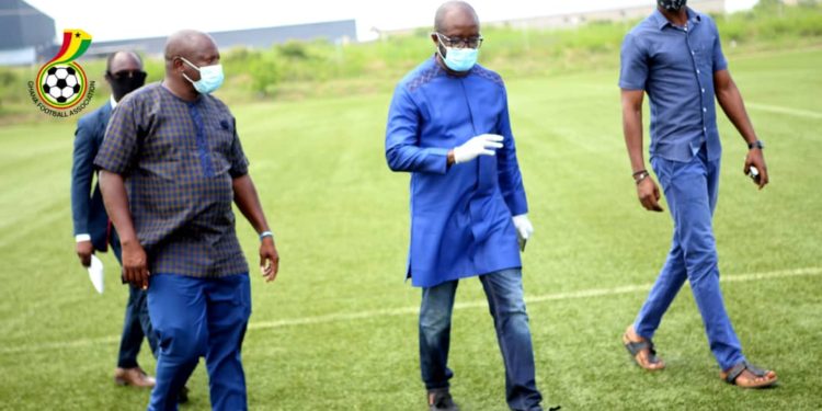 Covid-19 Isolation Centre: GFA President Tours Ghanaman Facility