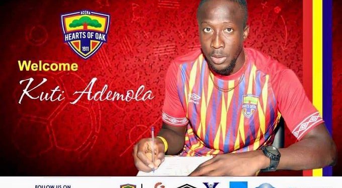 OFFICIAL: Hearts Of Oak Announce Signing Of Highly Talented Nigerian Forward Ademola Kuti
