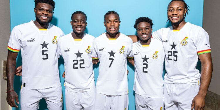 PICTURES: Black Stars players model in new Puma jersey