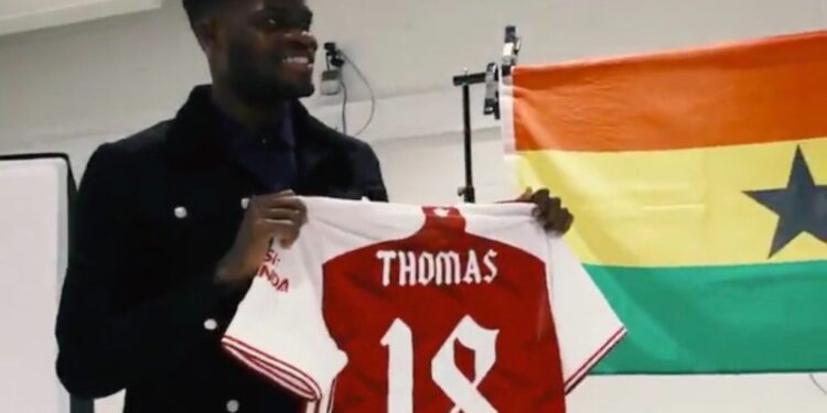 Ghana superstar Thomas Partey makes first public appearance after joining Arsenal FC