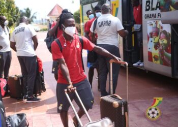 PHOTOS: Black Stars arrive in Cape Coast for Thursday’s AFCON qualifying game against Sudan