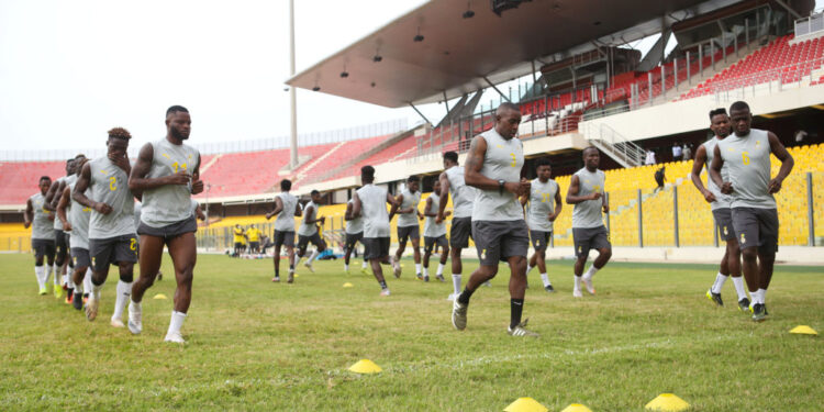 2021 AfconQ: Black Stars hold final training ahead of South Africa trip today [+photos]