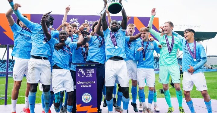 Ghanaian duo Darko Gyabi & Kwaku Oduroh win 2020/21 U-18 Premier League with Manchester City