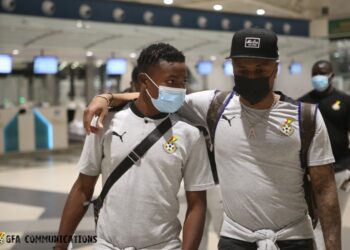 Photos: Black Stars leave for Morocco friendly