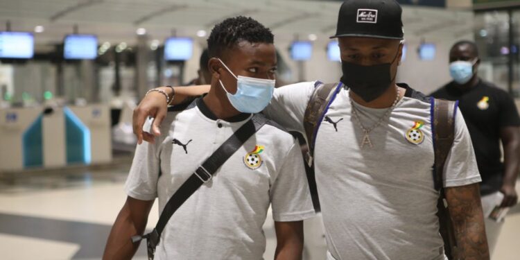 Photos: Black Stars leave for Morocco friendly