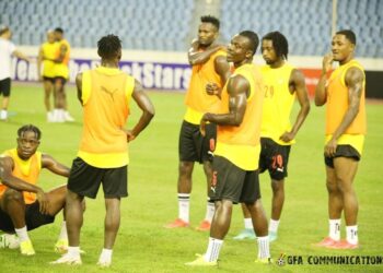 [PHOTOS]: Black Stars hold first training in Cape Coast ahead of World Cup qualifiers