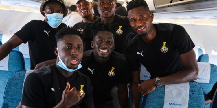 [PHOTOS]: Black Stars arrive in Johannesburg for World Cup qualifier clash against South Africa