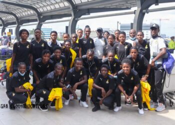 [PHOTOS]: Black Princesses jet off to Lusaka ahead of U20 FIFA WC qualifier against Zambia 