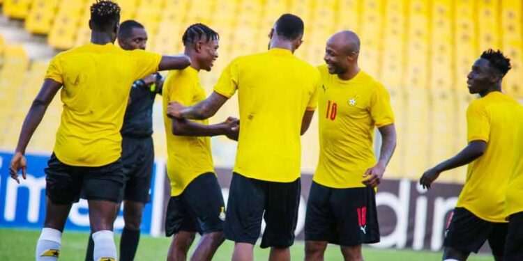[Photos]: Black Stars wallop lower-tier side Golden Kicks FC in friendly ahead of Tuesday’s trip to South Africa